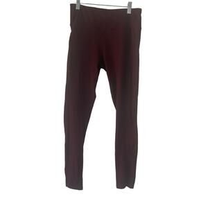 Maurices Women's Size Medium Deep Red Mid Rise Cropped Activewear Leggings